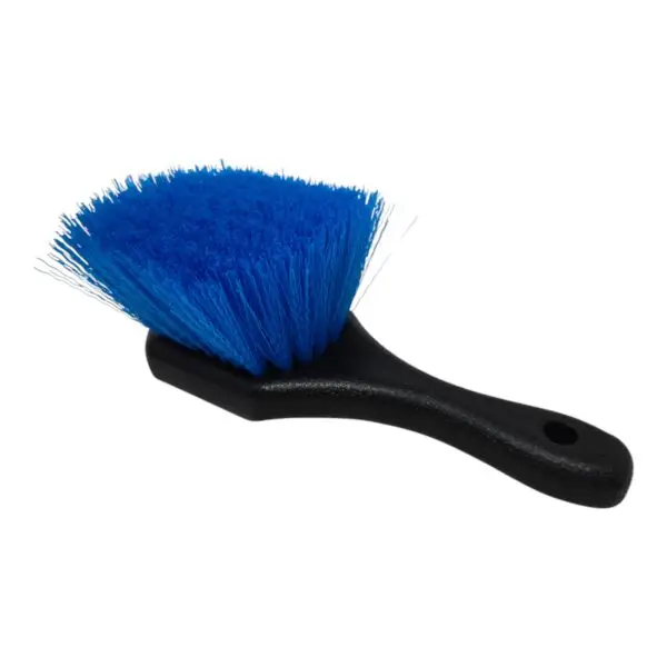 Wheel Brush Blue Stiff Bristle Blue